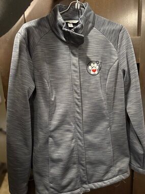 Women's Veterinarian/Vet Tech Gray Zip-Up Jacket